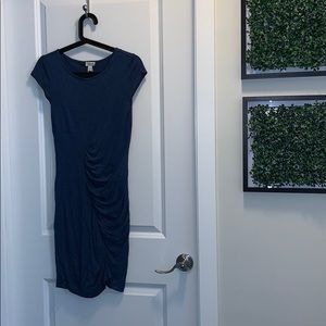 Dynamite heather blue fitted dress